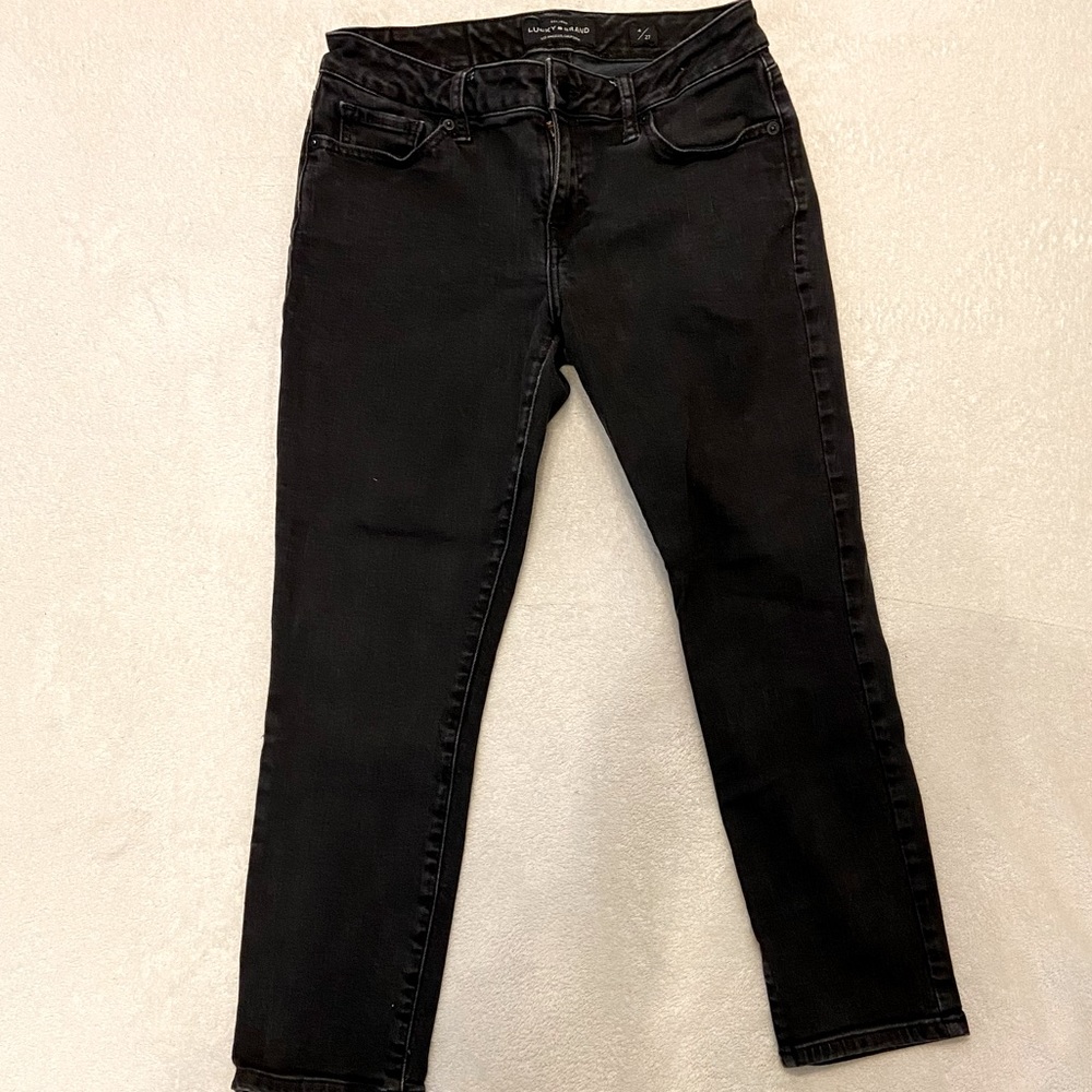 Lolita Crop Lucky Brand Black Jeans